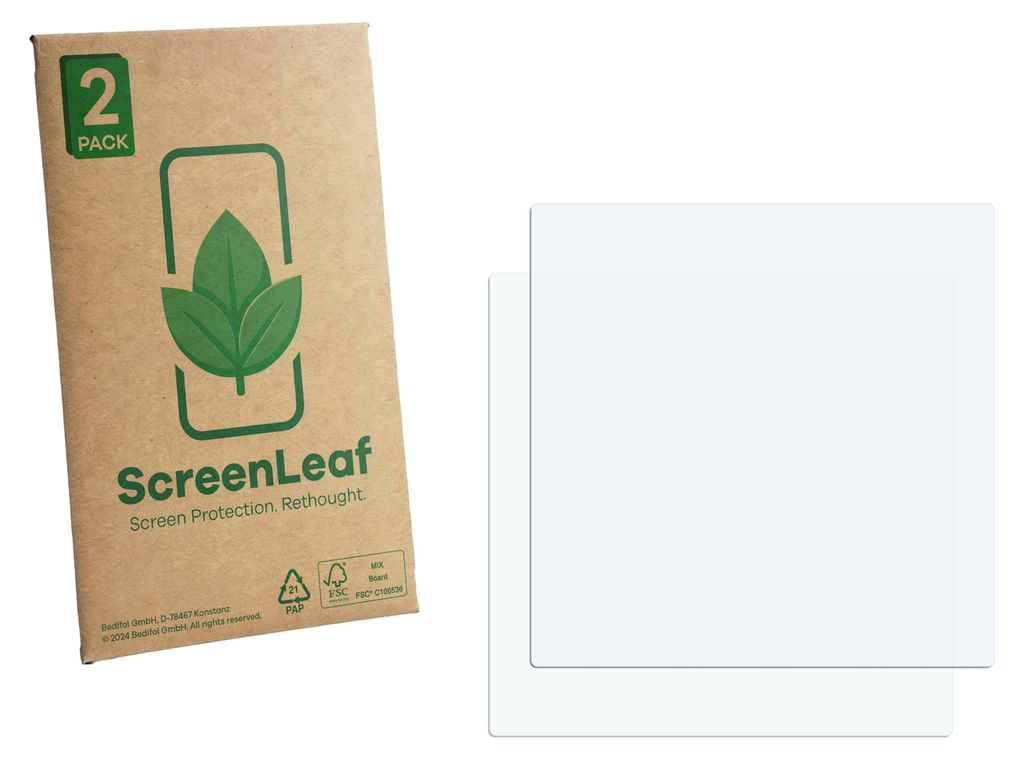 2x ScreenLeaf Schutzfolie für Nokia 7250 nachhaltiger Produktbild 