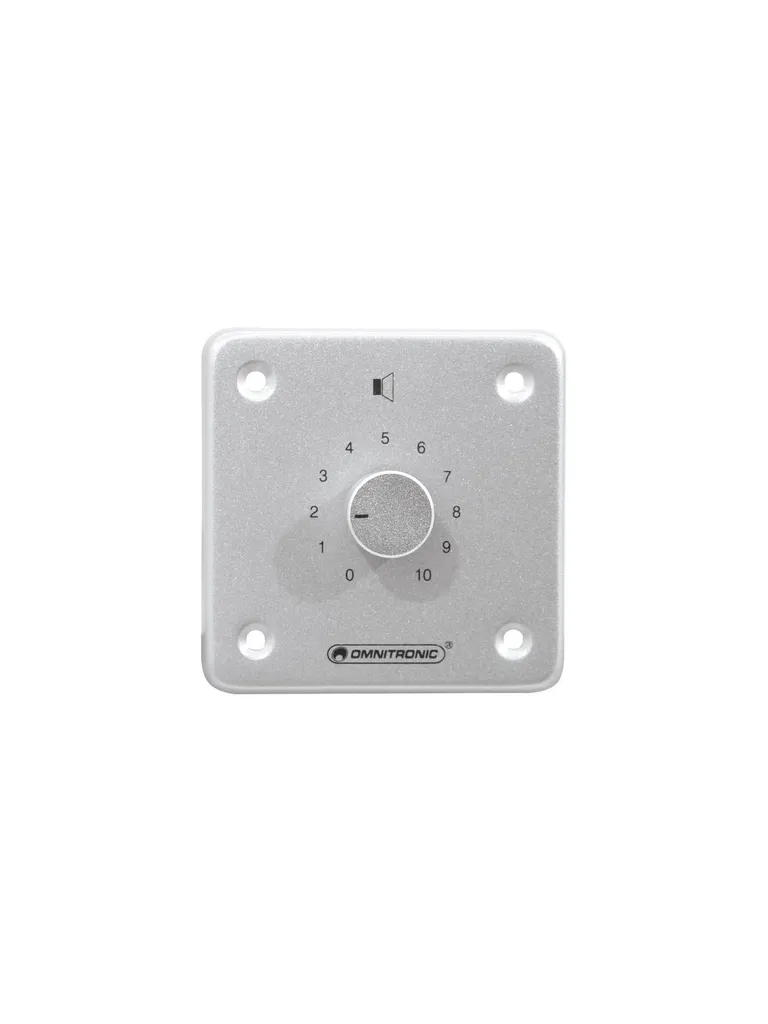 Régulateur audio 10 Watts mono argent Omnitronic pour ligne ELA 100V