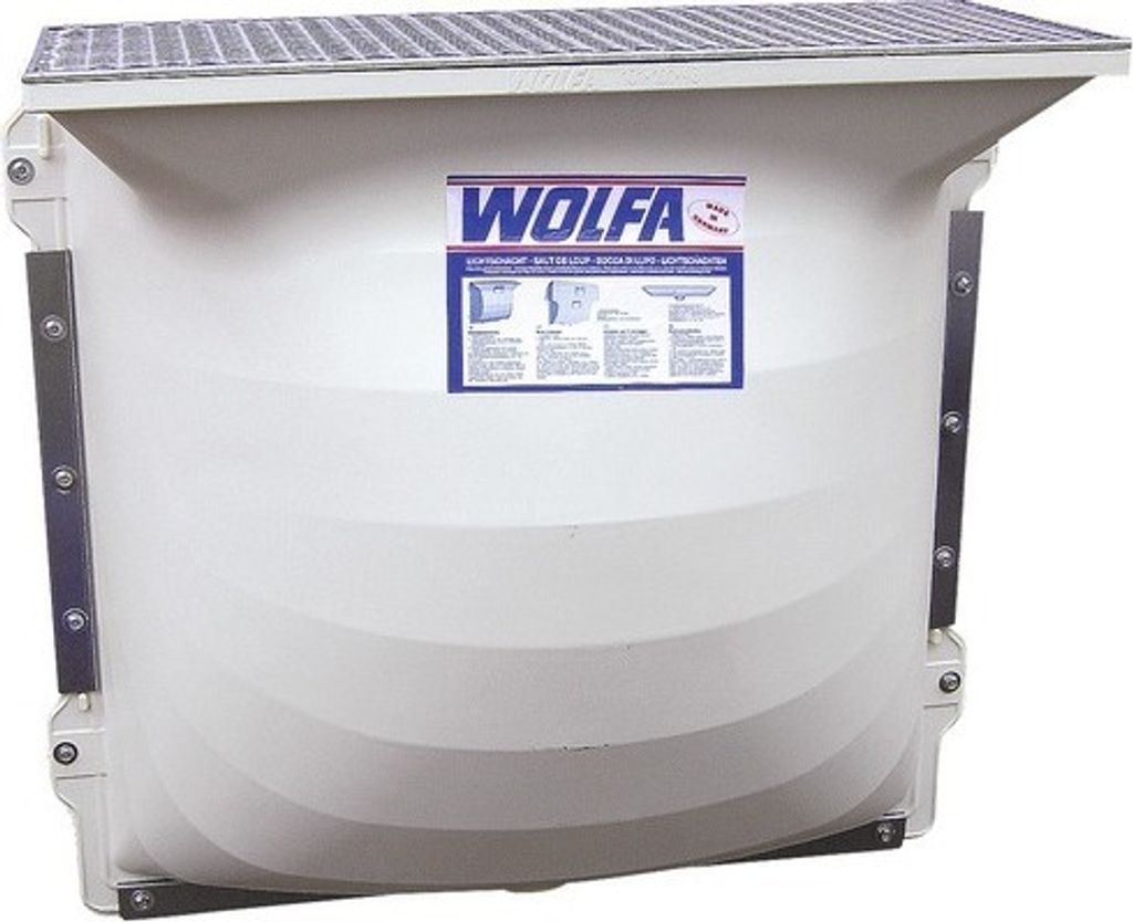 Wolfa Lichtschacht Druckwasserdicht 101 x 81 x 43 cm ohne Gitterrost