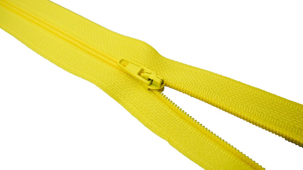 Reißverschluss Nylon 40 cm 8# Gelb