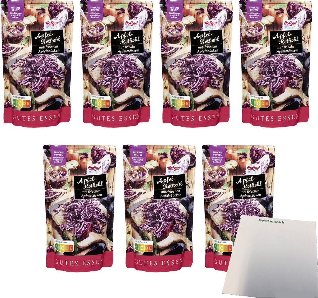 Hofgut Apfelrotkohl VPE (7x500g Beutel) + usy Block