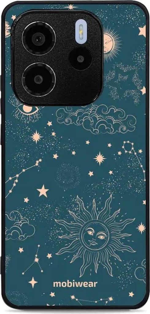 Handyhülle für Xiaomi Redmi Note 14 4G, Mobiwear Glossy Case, Astraler Staub