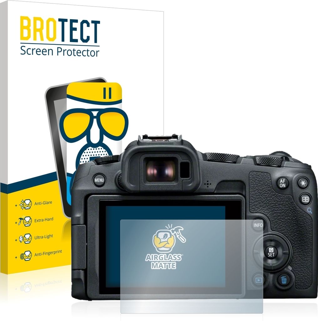 BROTECT Entspiegelungs Schutzglas für Canon EOS R8 Schutzfolie Panzer Folie Glas Display Schutz matt