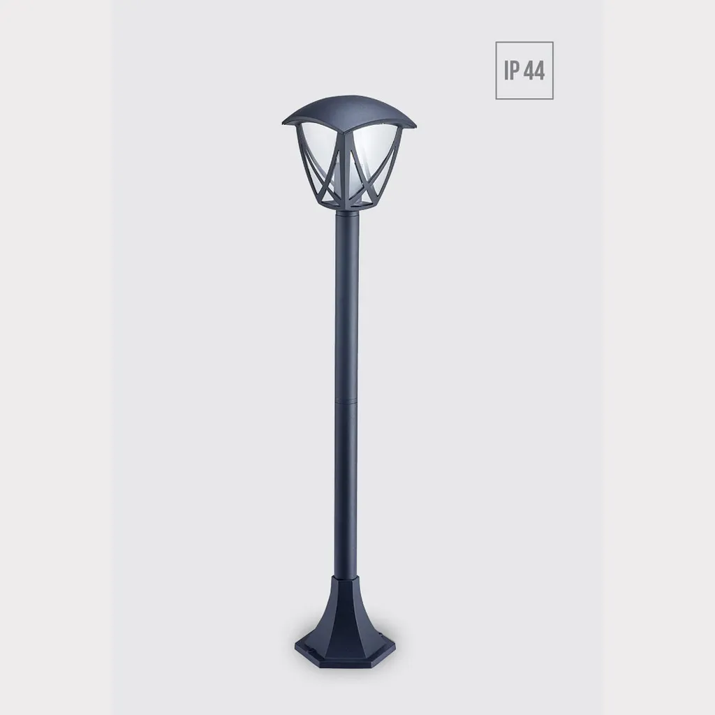 Luce di Percorso SPLIT Nero E27 IP44 93cm - Lampione da Giardino Dimmerabile