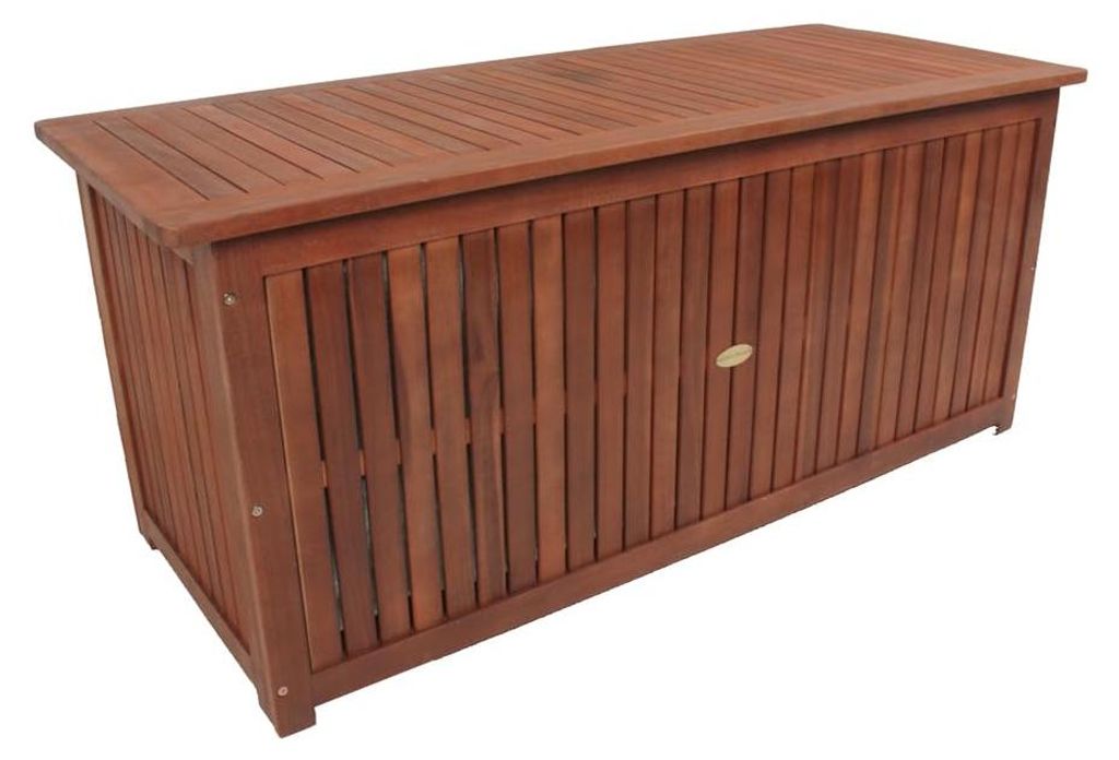 Auflagenbox JOANA Natur Akazie | Gartenbox Aufbewahrungsbox Kissenbox Gartentruhe Outdoor
