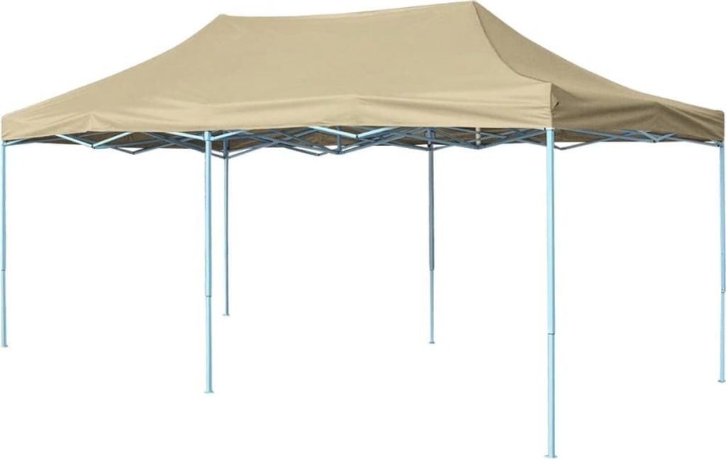Faltzelt Pop-Up 3x6 m Cremeweiß