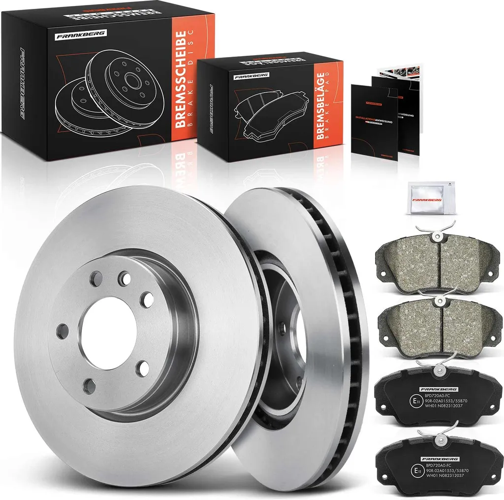 Disques de frein ventilés et plaquettes avant pour Opel Omega Caravan