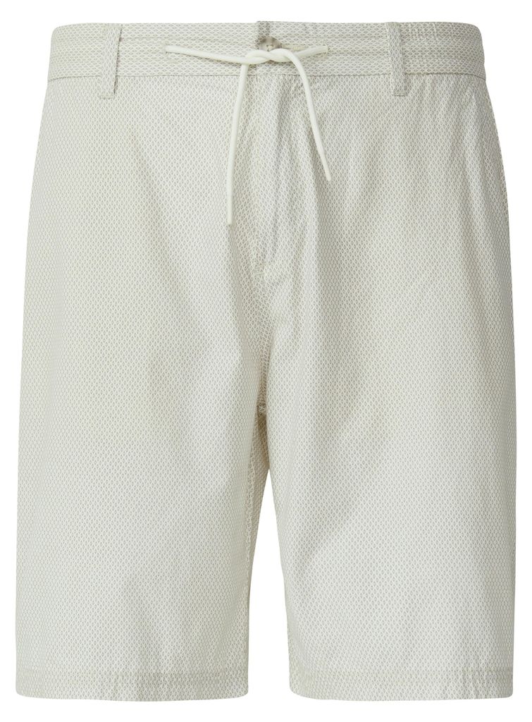 s.Oliver Bermuda für Herren, Relaxed Fit mit Minimalmuster und elastischem Tunnelzug