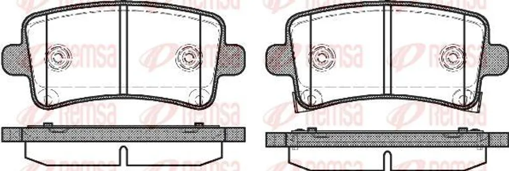 Plaquettes de frein REMSA 1388.04 pour Malibu et Insignia OE 22846359