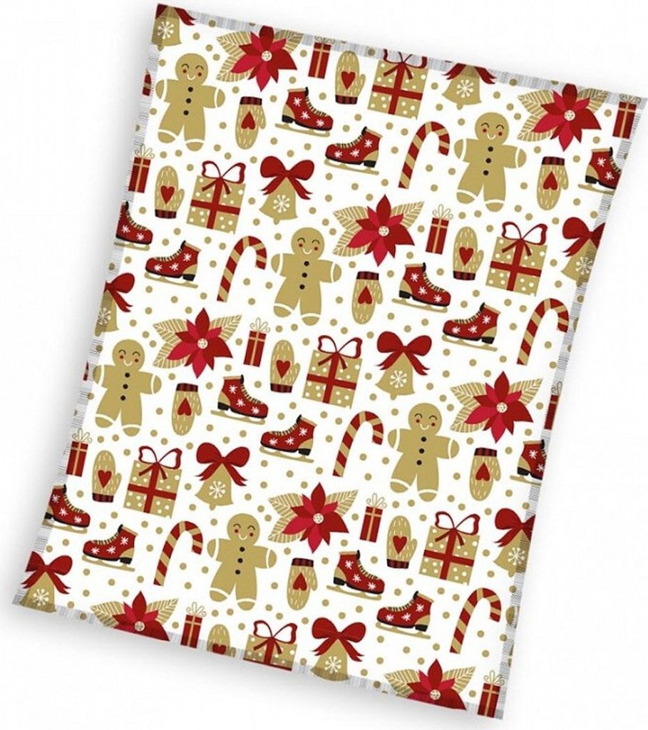 Mikroflanelová vianočná deka Gifts 150x200 cm Obrázok produktu 