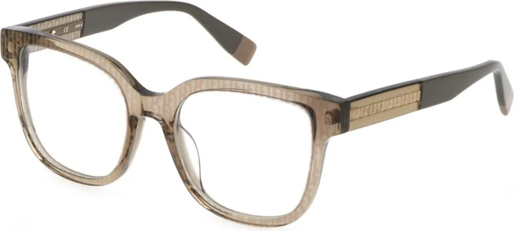 Monture lunettes Furla VFU582-520ALV anti-traces et grand confort 52 mm