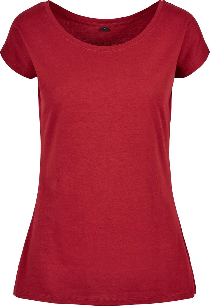 Build Your Brand - T-Shirt Weite Öffnung für Damen LT3457 (XL) (Burgunderrot)