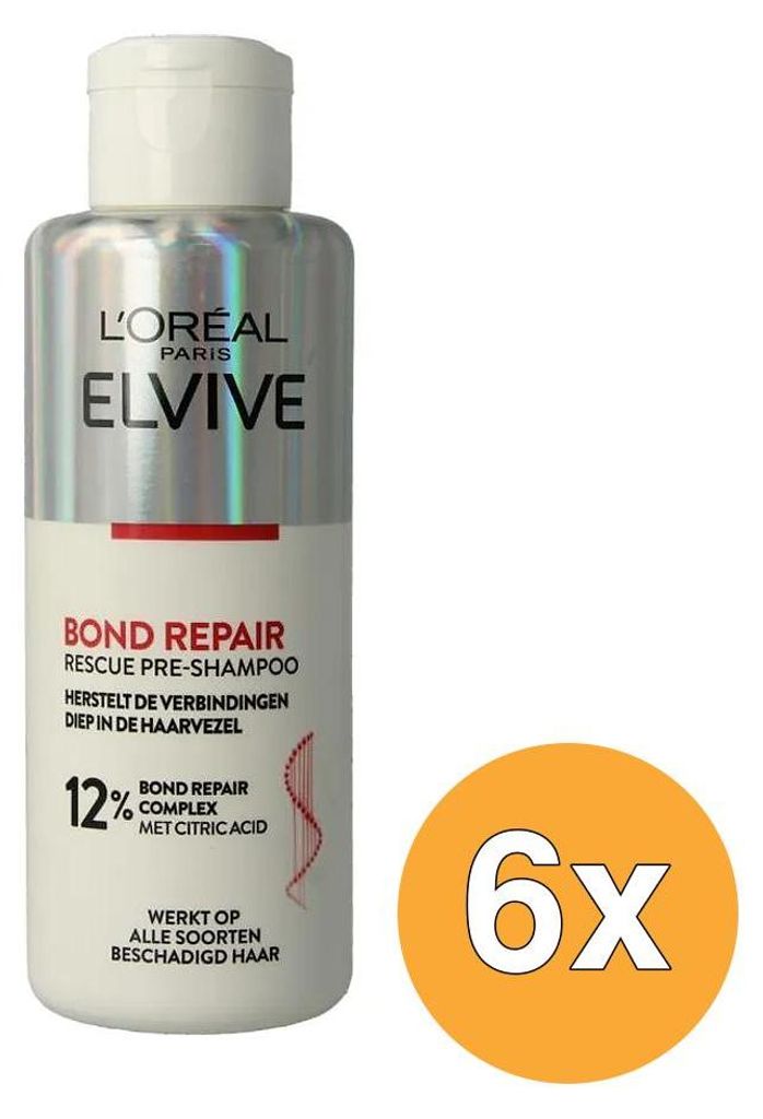6x L'Oreal Elvive Pre Shampoo 200 ml Pro Bond Repair