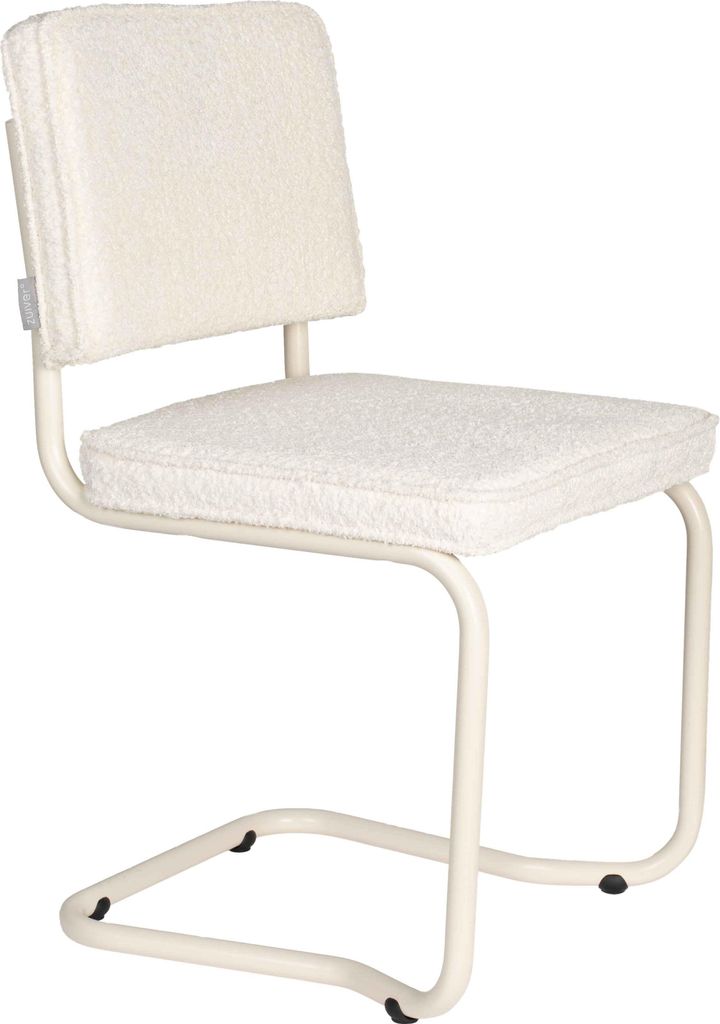 2er Set Zuiver Ridge Kink Esszimmerstuhl Stahl/Polyester
