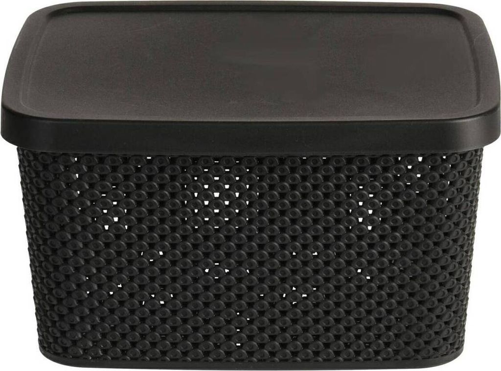 Storage Solutions | Körb, Aufbewahrungskorb, Schwarz, Körbe Aufbewahrung - 27,4 cm x 22 cm x 15,1 cm