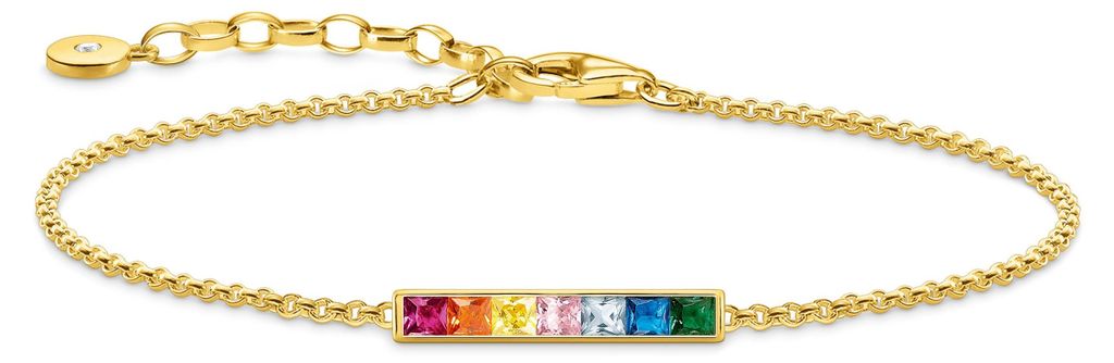 Thomas Sabo Regenbogen Armband vergoldet A2068-996-7-L19V Produktbild 