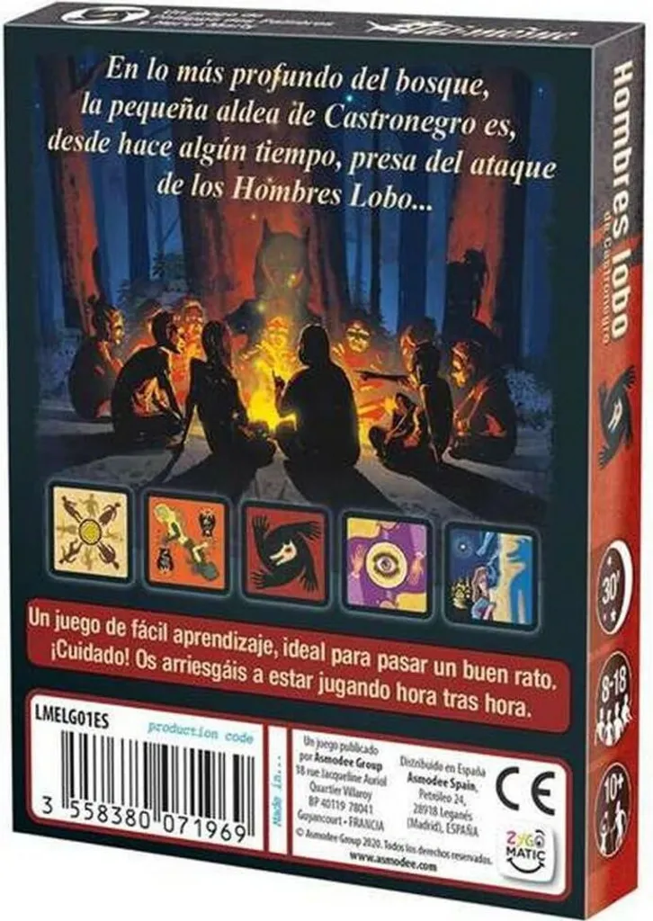 Jeu Asmodee Los Hombres Lobo de Castronegro Edition Espagnole Multijoueur - 6