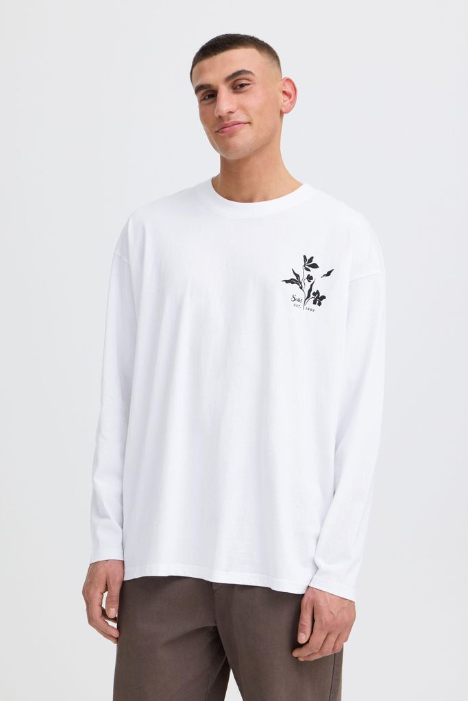 !Solid SDAmon Herren Longsleeve Langarmshirt Shirt 100% Baumwolle Oversize Fit