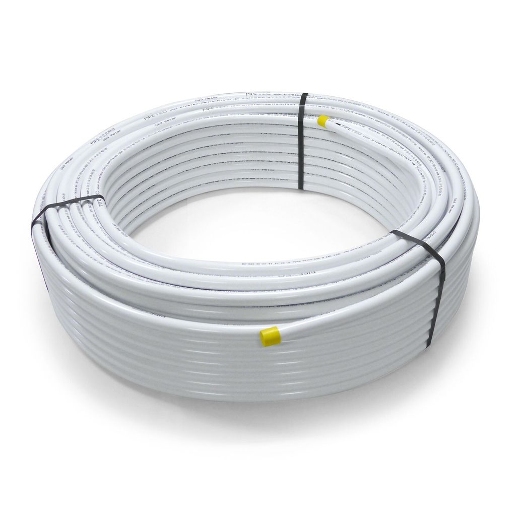 Pipetec Aluverbundrohr 20x2mm 100m Mehrschichtverbundrohr Mehrschichtrohr weiß