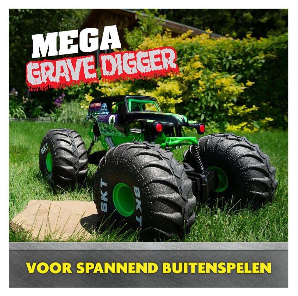 Monster Jam Mega Grave Digger RC, Monster Truck, 4 ans, Image du produit 
