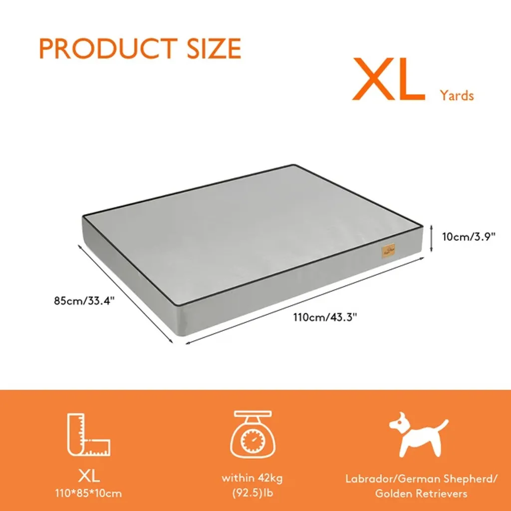 Lit pour chien XL déhoussable avec housse lavable et imperméable