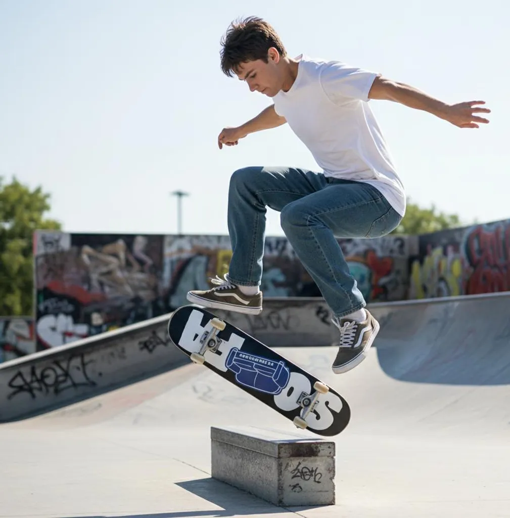Planche de Skate 8.5 Logo Noir Deck Sofa Skateboards de Haute Qualité