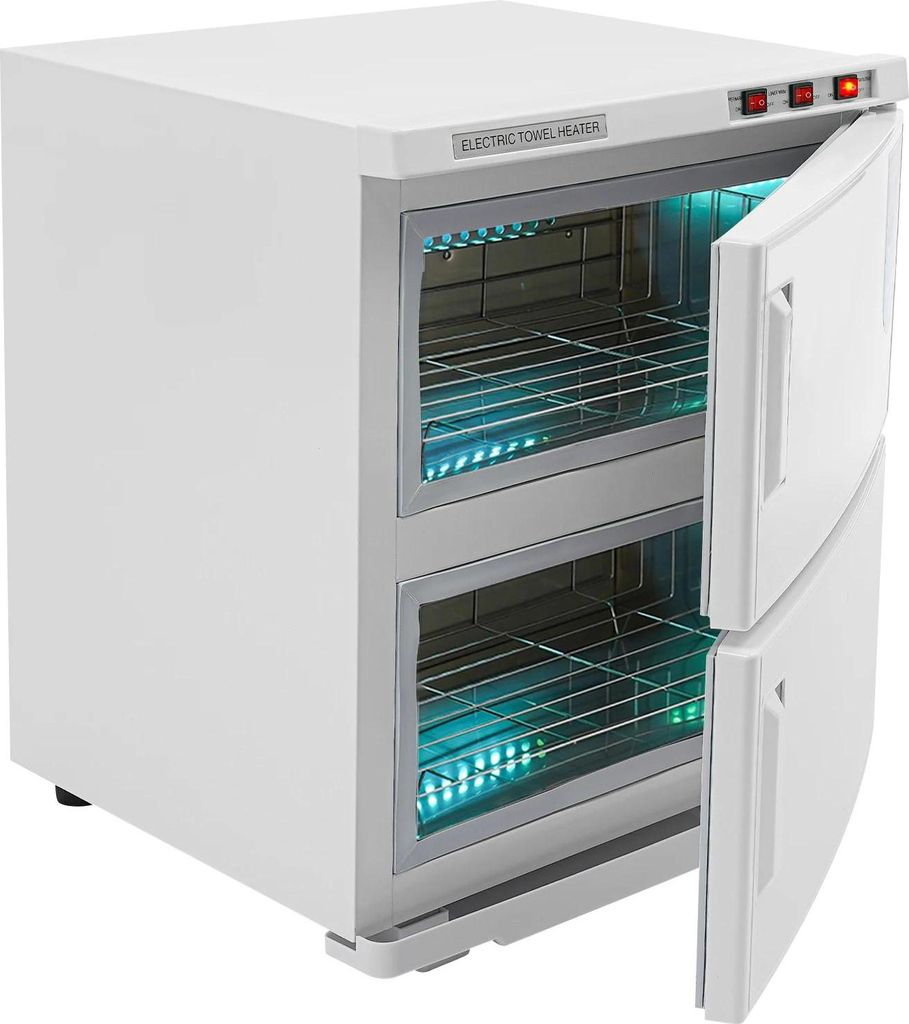 Handtuchwärmer mit UV-Sterilisation - Schrank - 50 l Kapazität - 2 Ebenen - 412 W - 70°C ±10°C - 45×39×52 cm