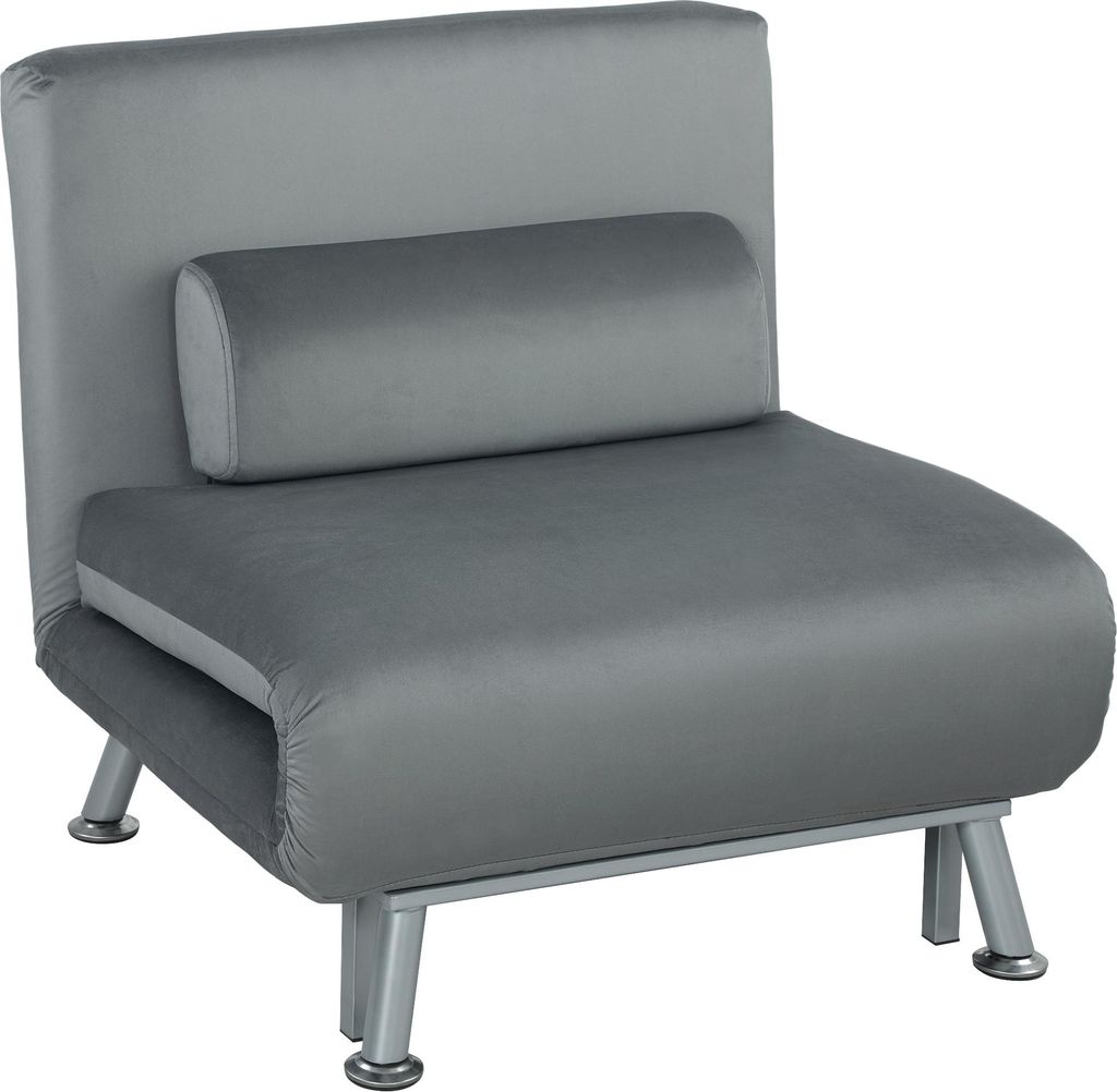 HOMCOM-Schlafsessel-Samtimitat(100% Polyester), Stahl-75L x Produktbild 