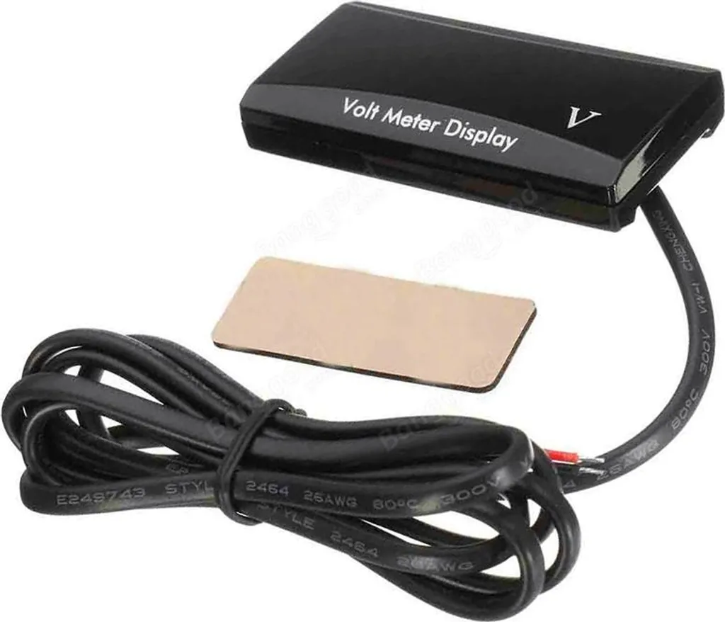 Misuratore di Tensione LED 12V Universale per Auto, Moto e Camper