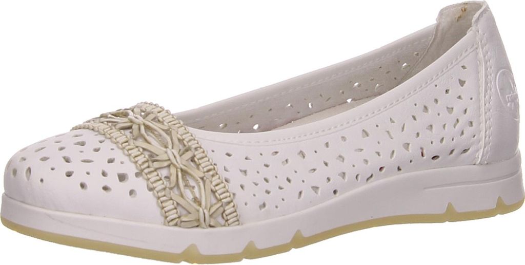 Rieker Ballerina en blanc/blanc combiné, taille 39 Image du produit 