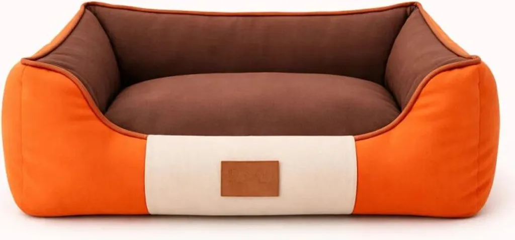 Letto Rettangolare Animali M Arancio | Design Ergonomico e Lavabile