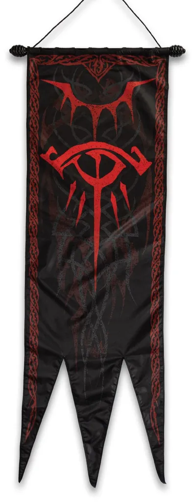 Bannière de guerre de Sauron réplique 1/1 Seigneur des Anneaux 140 cm
