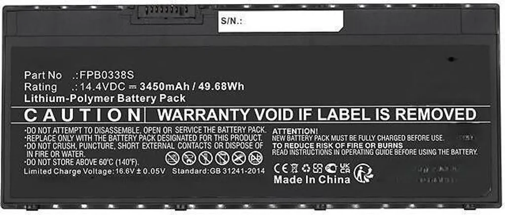 Batterie pour Fujitsu Laptop MBXFU-BA0046 50Wh - Idéal pour le Voyage