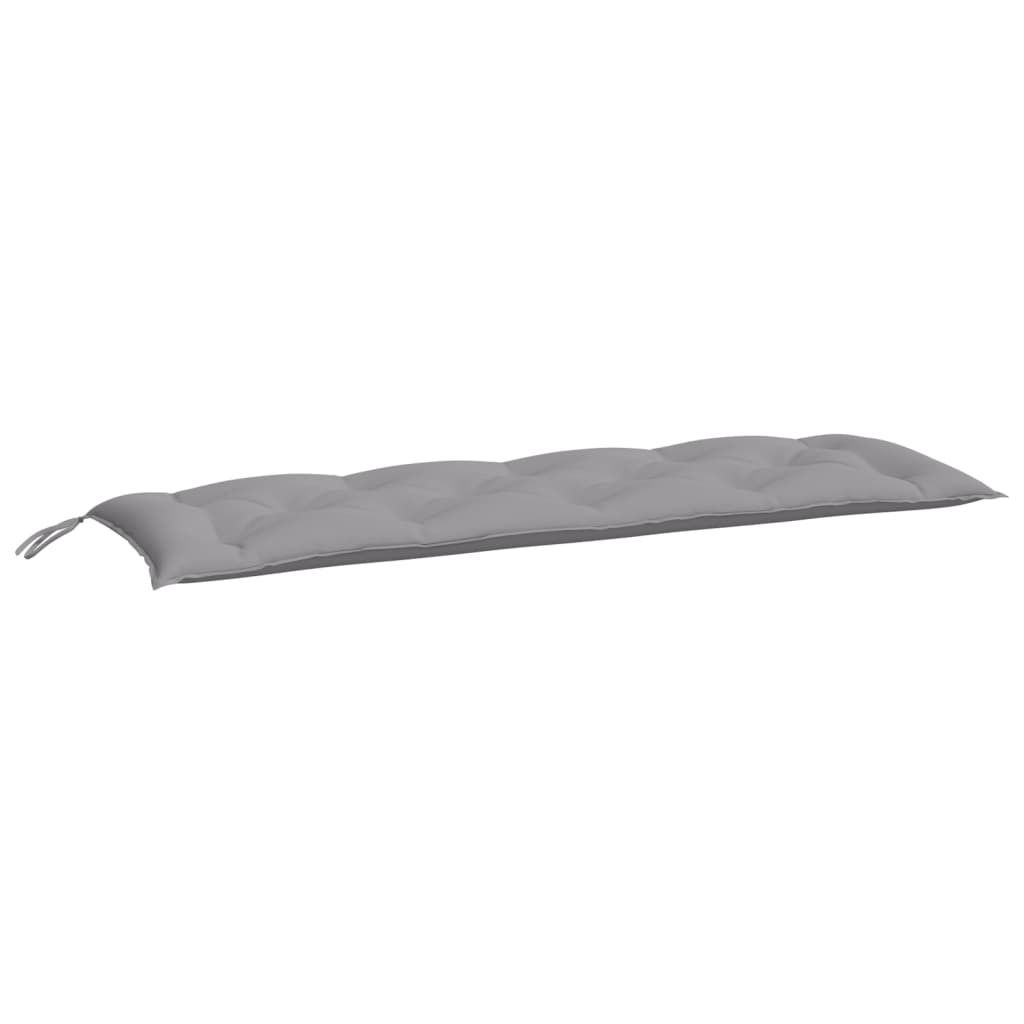 vidaXL Poduszka na ławkę ogrodową szara 150x50x7 cm tkanina Zdjęcie produktu 