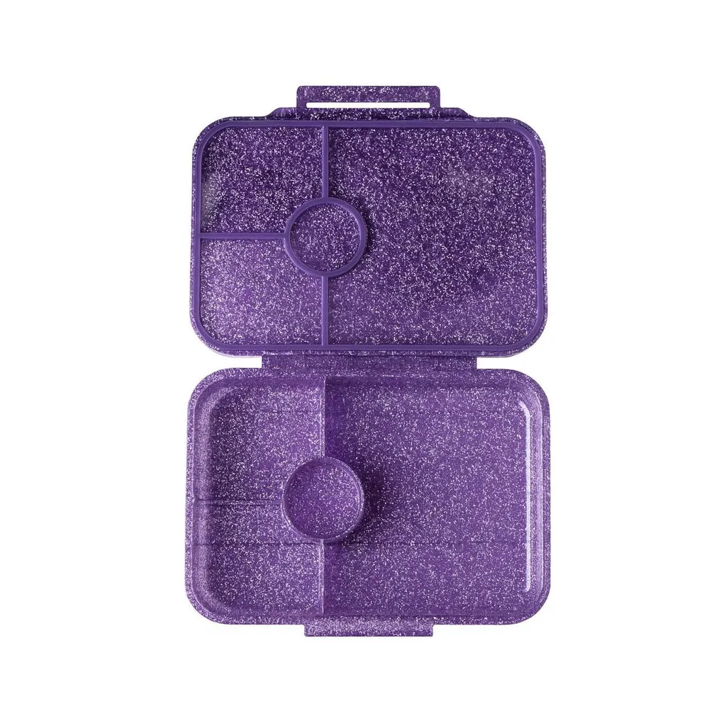 Lekkabox Glamour Viola: Contenitore Snack 4 Scomparti Senza BPA