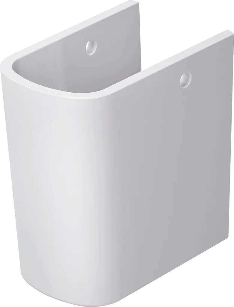 Meuble de toilette suspendu Duravit D-Neo gain de place blanc brillant
