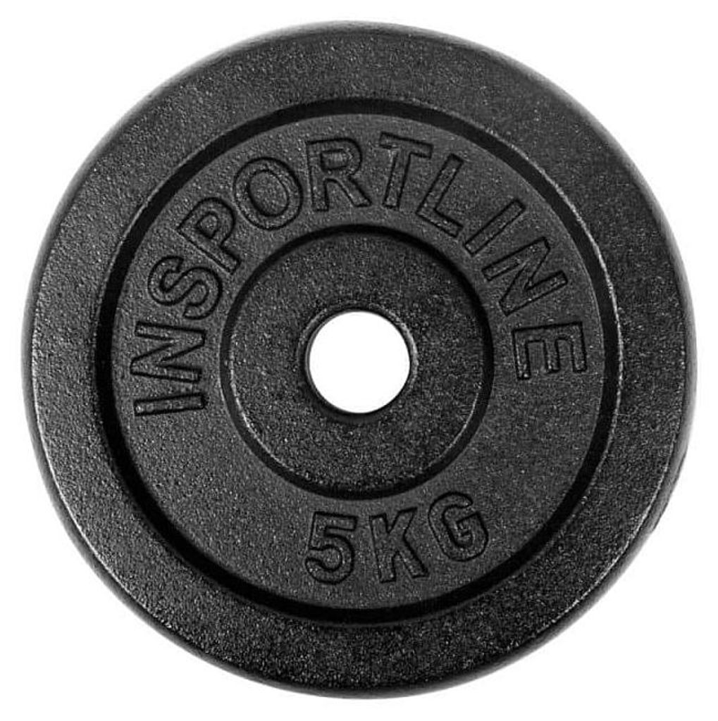 Insportline Gusseisengewichte Castblack 5 kg 30 mm Produktbild 