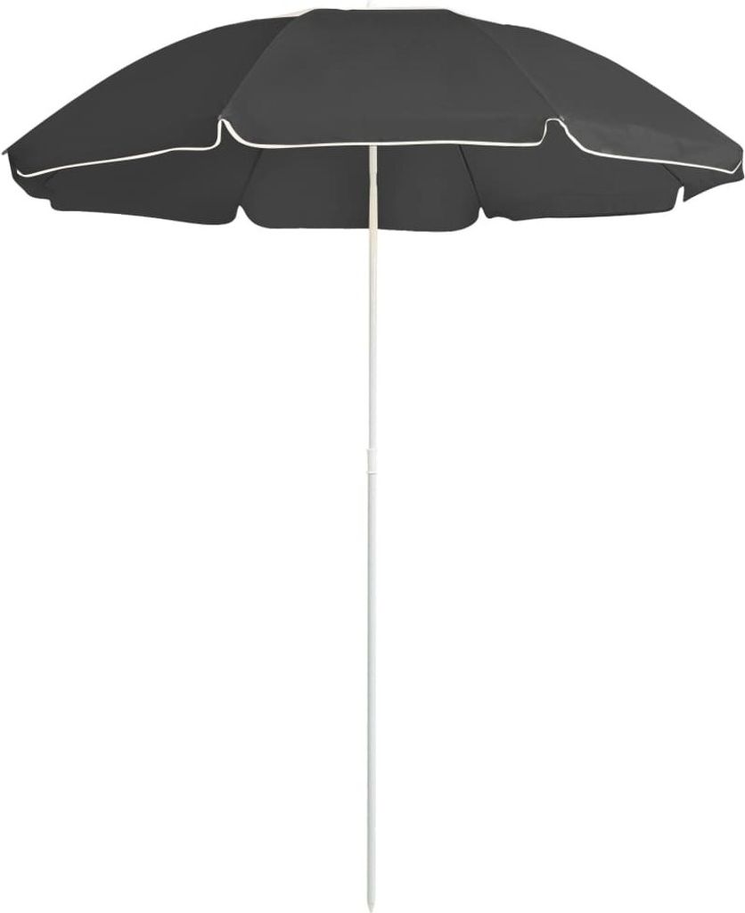 Sonnenschirm mit Stahlmast Anthrazit 180 cm
