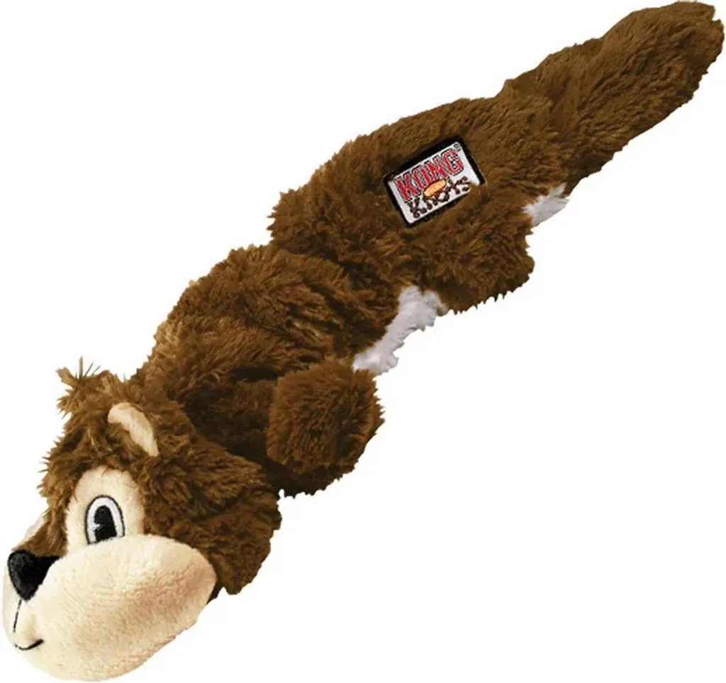 KONG Scoiattolo Scrunch Knots: Il Peluche che Non Esplode!