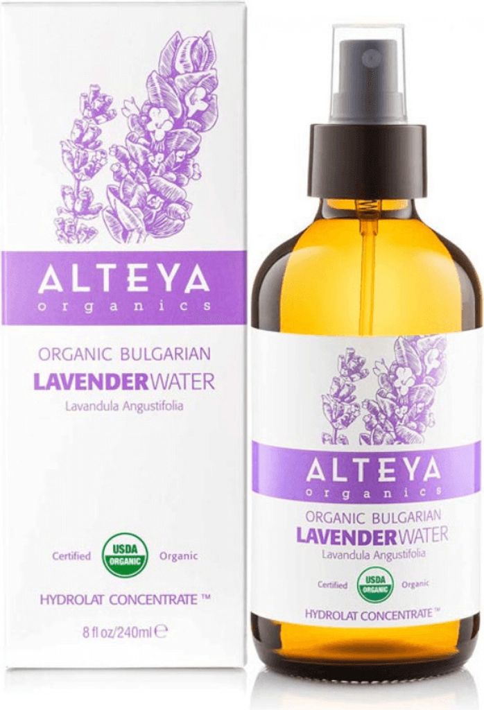 Alteya Organic Lavender Water Spray 240ml - 100% Pure Lavender Hydrolat - USDA Certified Organic - Face Toner, Revitalizing Body, Condition Hair & ...