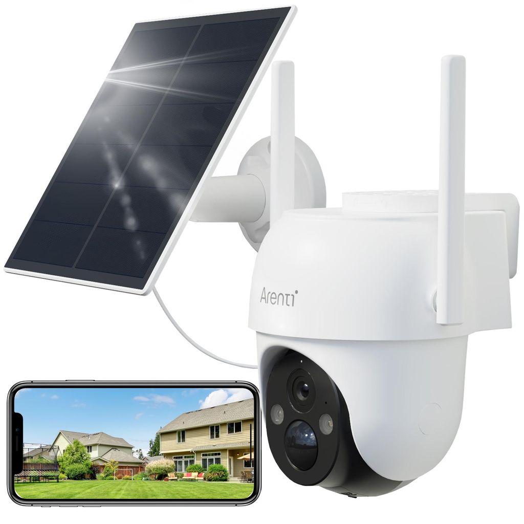Arenti Wire-Free Outdoor UHD Battery Camera + Solar Panel Immagine del prodotto 