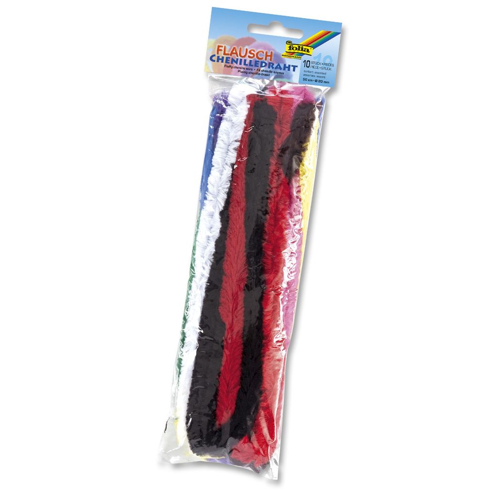 Folia 772109 Włóczka szenilowa - 20 mm, 10 sztuk, 10 Zdjęcie produktu 
