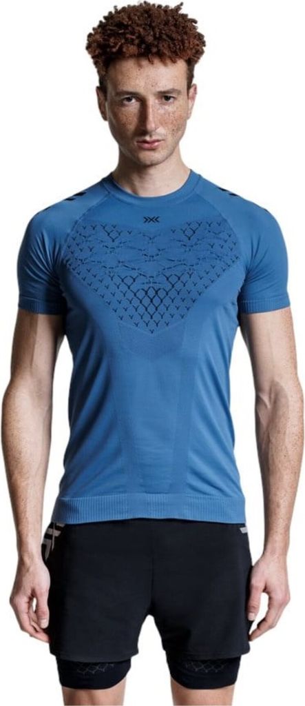 X-BIONIC Twyce Run Short Sleeve Shirt für Herren - High-Tech Sommerlauf- und Trailrunning-Baselayer mit fortschrittlicher Kühlung, Feuchtigkeitsm...