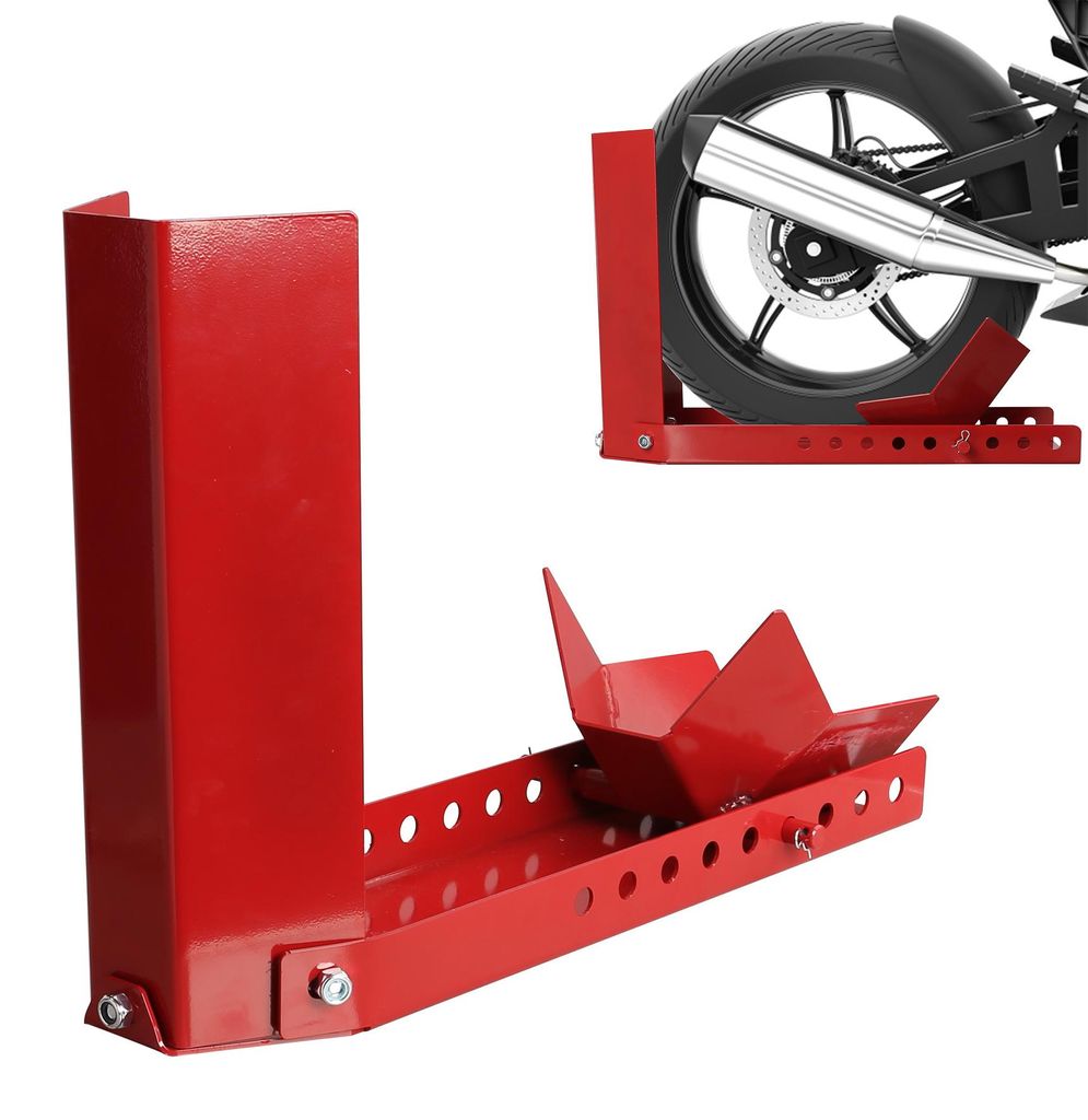 Ikodm Motorrad Radklemme Rot Vorderradständer 8-24 Zoll Produktbild 