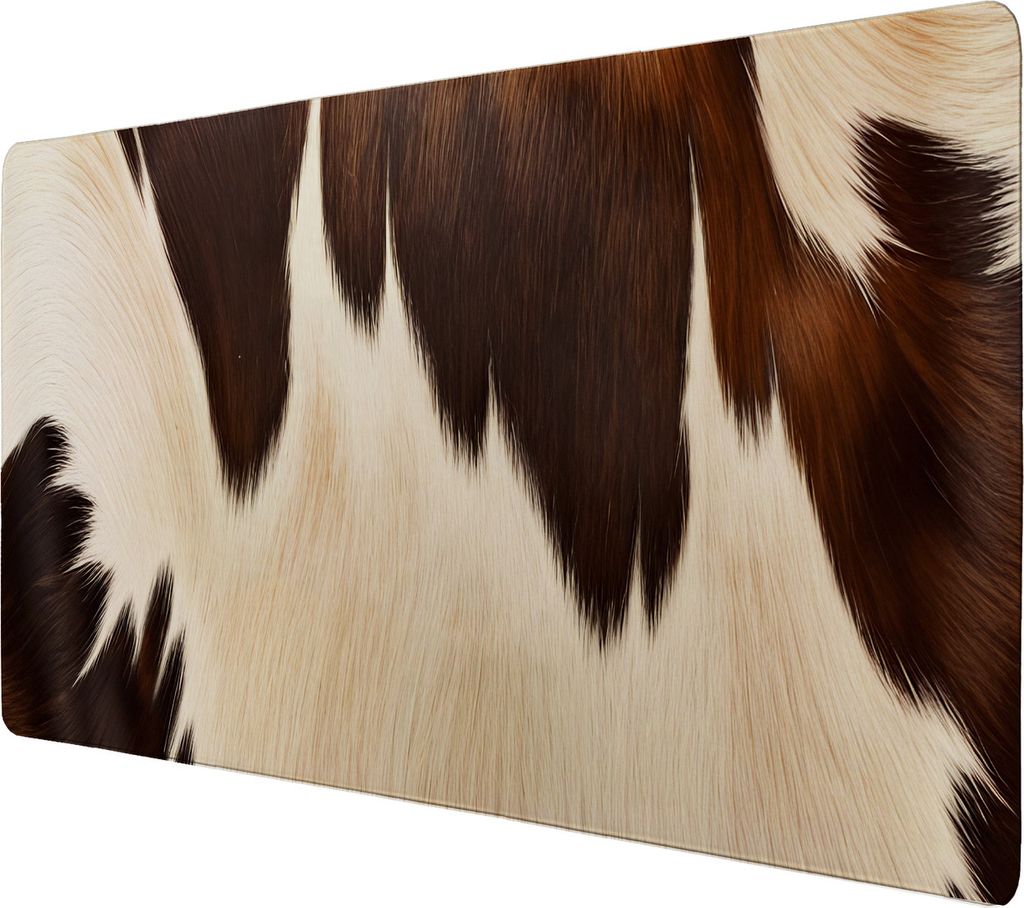 Kuhfell-Design Schreibtischunterlage 69x31cm XXL Mauspad - Produktbild 