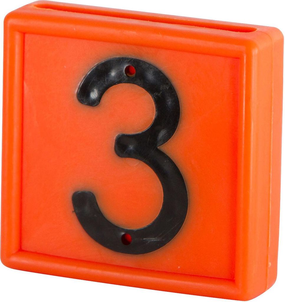 Kerbl Nummernblock, 1-stellig 10er Pack orange orange