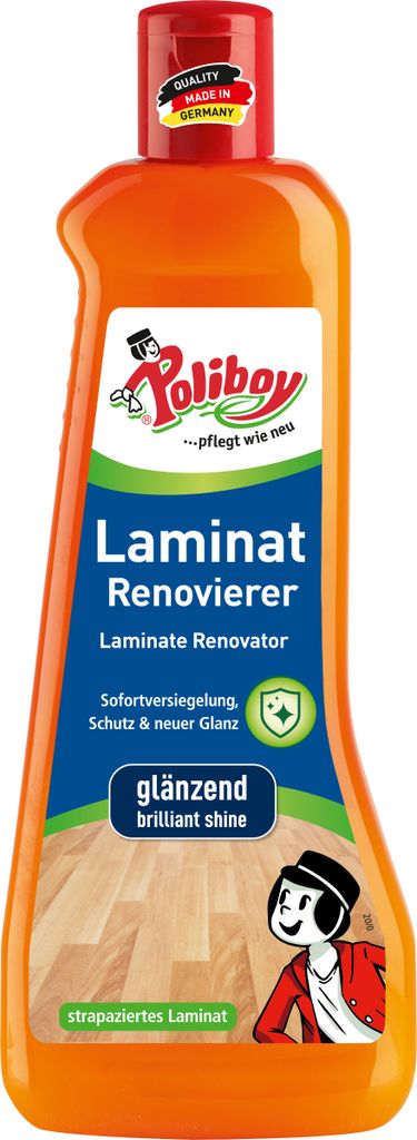 Poliboy Laminat Renovierer Glänzend - Inhalt 500ml - Sofortversiegelung, Schutz & neuer Glanz