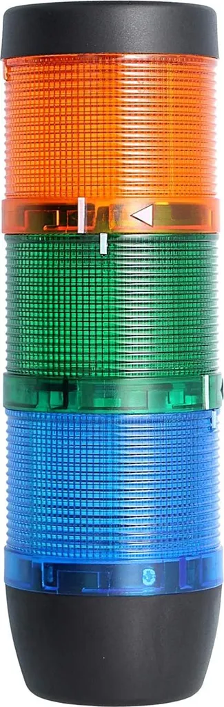 Tour de signalisation LED 70mm tricolore STEX24 24V pour gestion machines