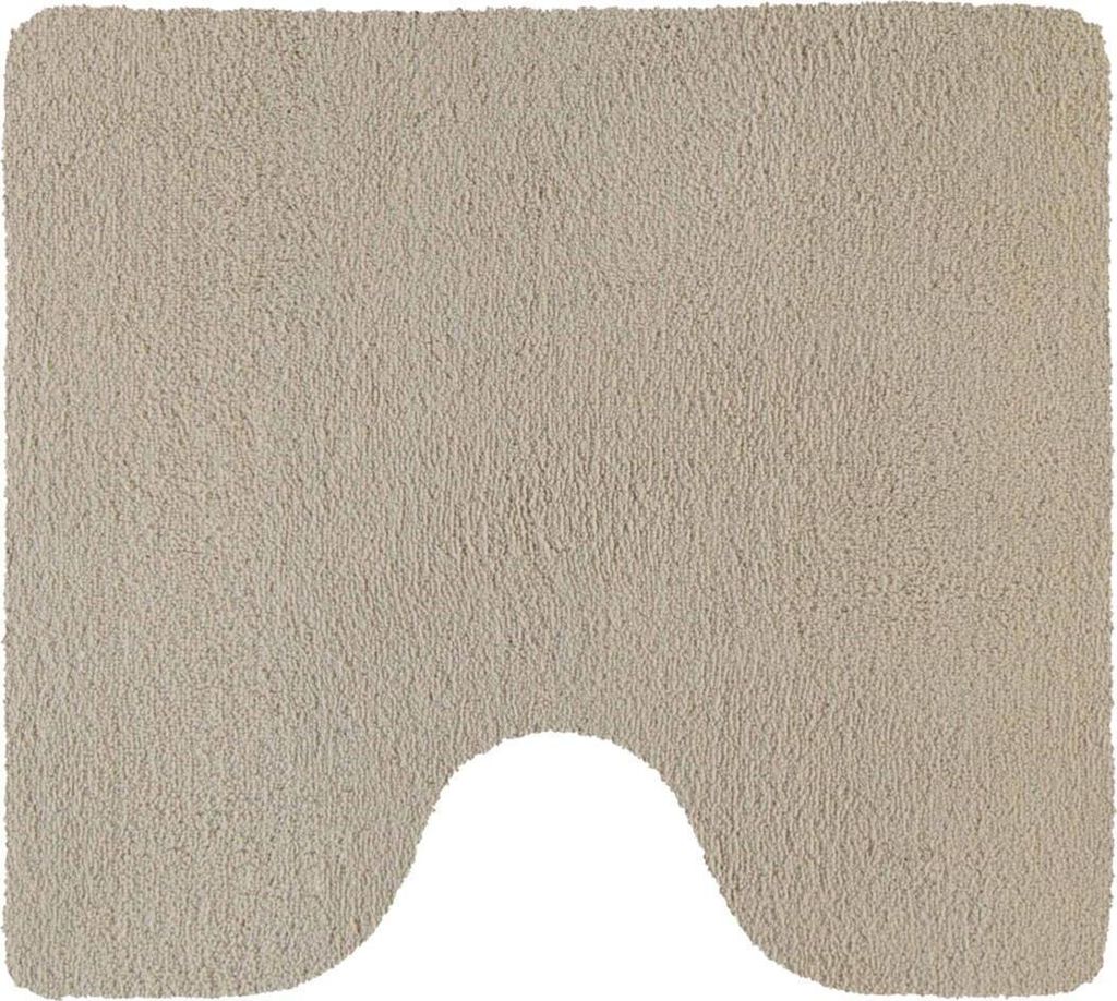Rhomtuft Badteppich Square Umrand. eckig 55 x 60 cm Farbe stone