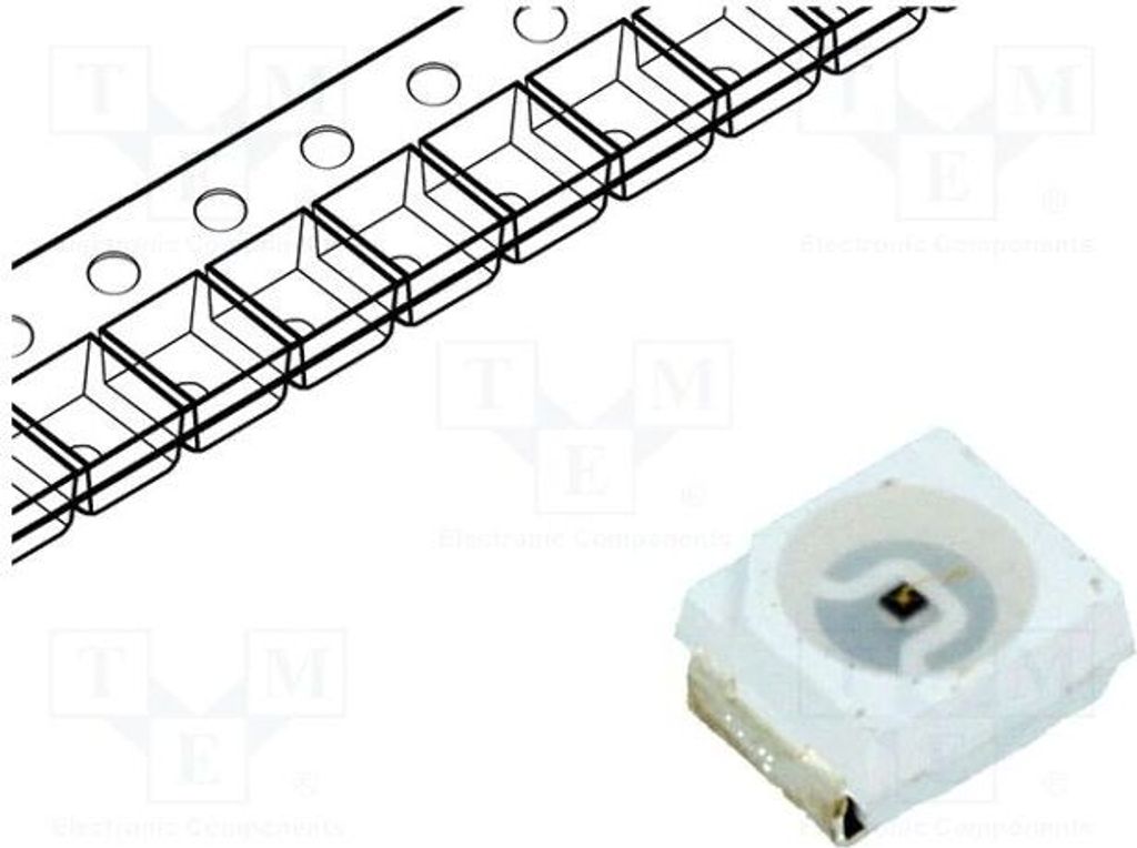IR Sender; 3528,PLCC2; transparent; 20mW; 120°; ?p max: 940nm; SMD OSI5LAS1C1A Infrarot-LEDs